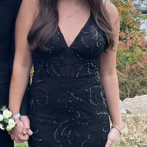 Beaded, full-length Formal Dress